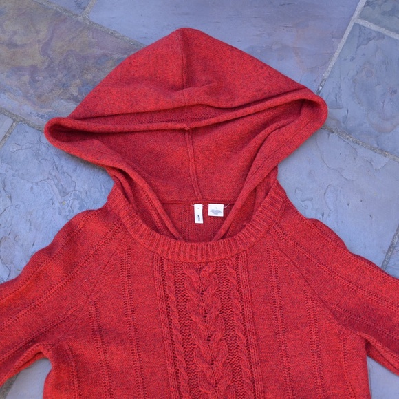 Hooded Cableknit Sweater main image 1